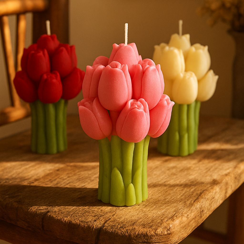 Tulip Bouquet Candle