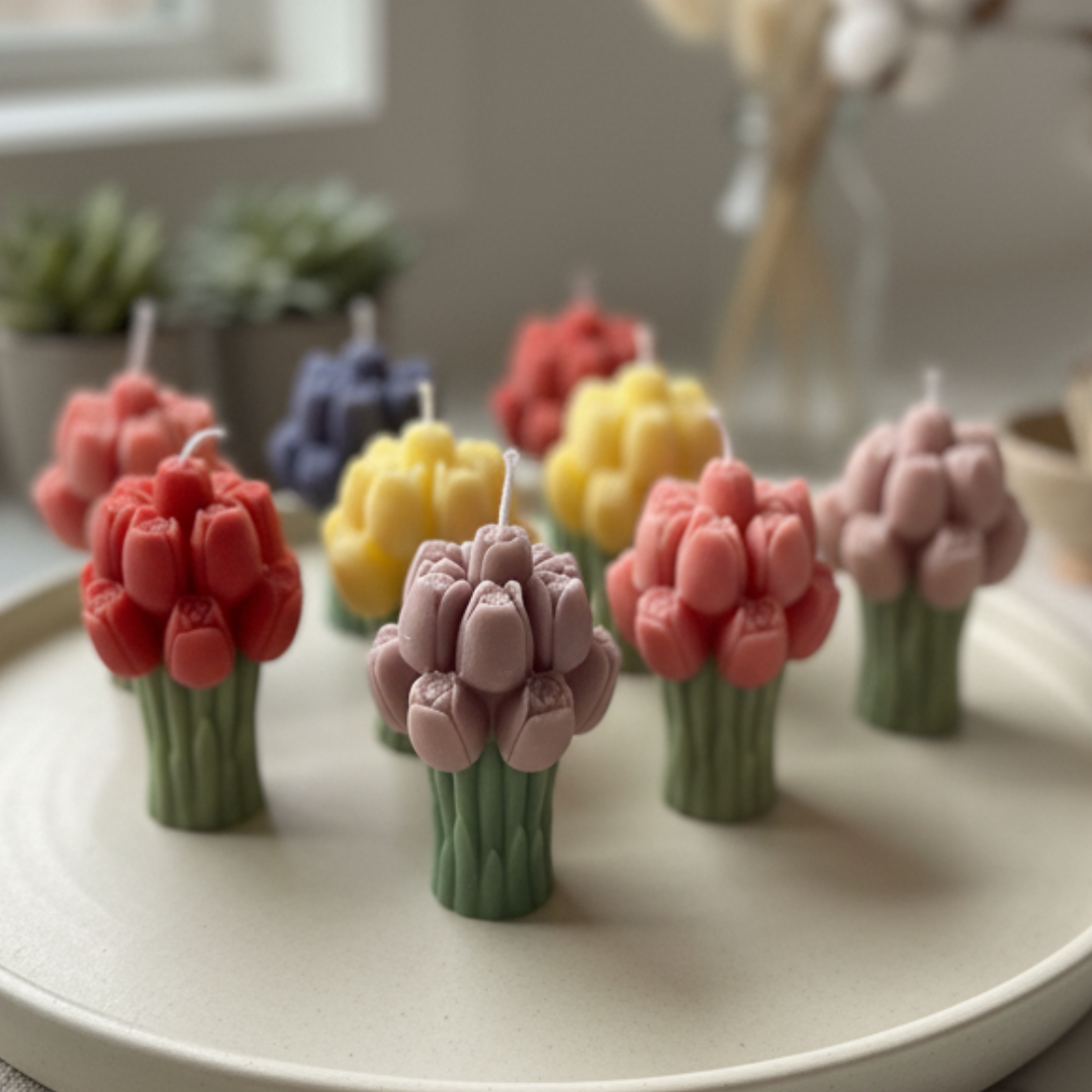 Tulip Bouquet Candle