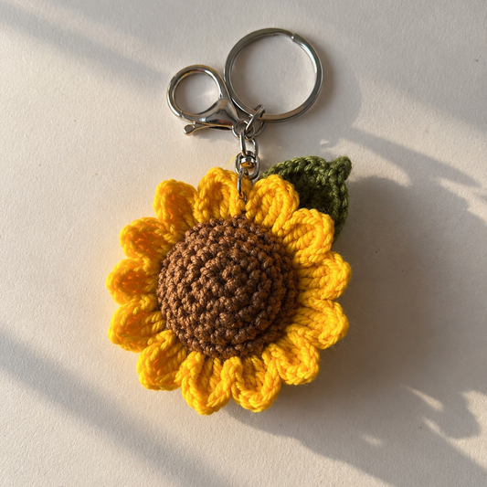 Sunflower keychain