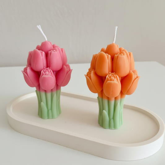 Tulip Bouquet Candle