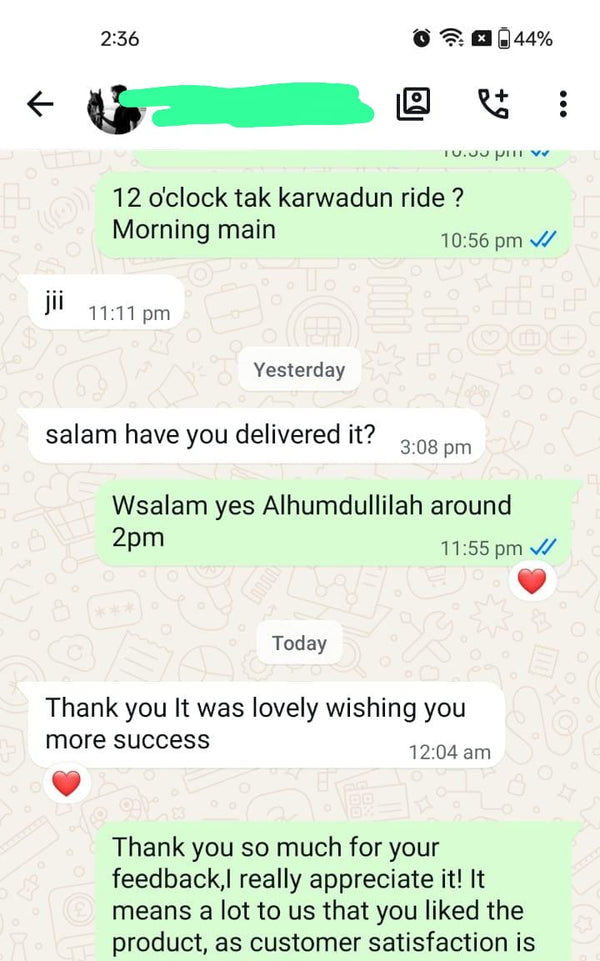 Customer review 1